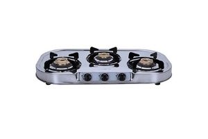 Elica 3 Burner Stainless Steel Gas Stove