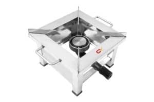 CAY Stainless Steel Single Burner Square Gas Stove