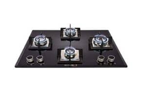 Blowhot Majesty Gas Hob 4 Burner, Auto Ignition, 8 mm Glass Top