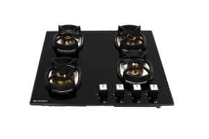Faber 4 Brass Burner Hob Cooktop Hybrids in Built Auto Electric Ignition