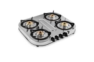 Sunflame OPTRA 4B Stainless Steel 4 Burner Gas Stove