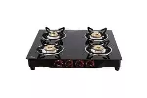 Butterfly Smart Glass 4 Burner Gas Stove