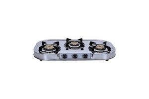 Elica 3 Burner Stainless Steel Gas Stove