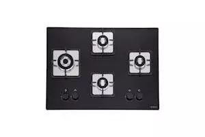 Elica Stainless Steel Hob 4 Burner Auto Ignition Glass Top