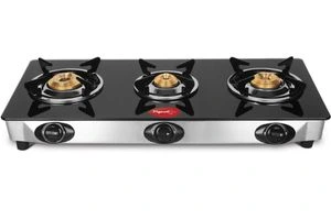 Pigeon by Stovekraft Favourite Glass Top 3 Burner Gas Stove