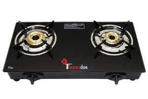 Thermador Toughened ISI Certified 2 Brass Burner Glass Top Gas Stove