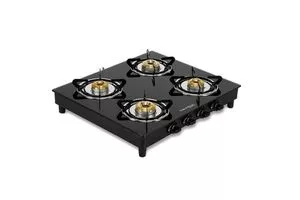 Black Pearl Lifestyle Glass Top Gas Stove