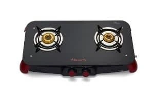 Butterfly Signature Glass Top 2 Burner Gas Stove