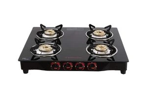 Butterfly Smart Glass 4 Burner Gas Stove