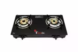 Thermador Toughened ISI Certified 2 Brass Burner Glass Top Gas Stove