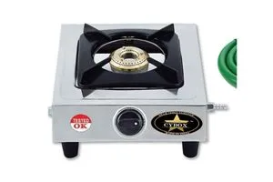CYBOX Heavy Stainless Steel Silver Manual LPG Gas Stove