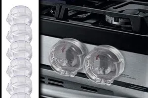 Diddle Clear Stove Knob Safety Covers