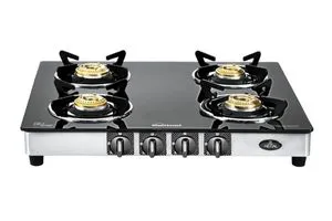 Sunflame REGAL 4 Burner Gas Stove with Toughened Glass Top